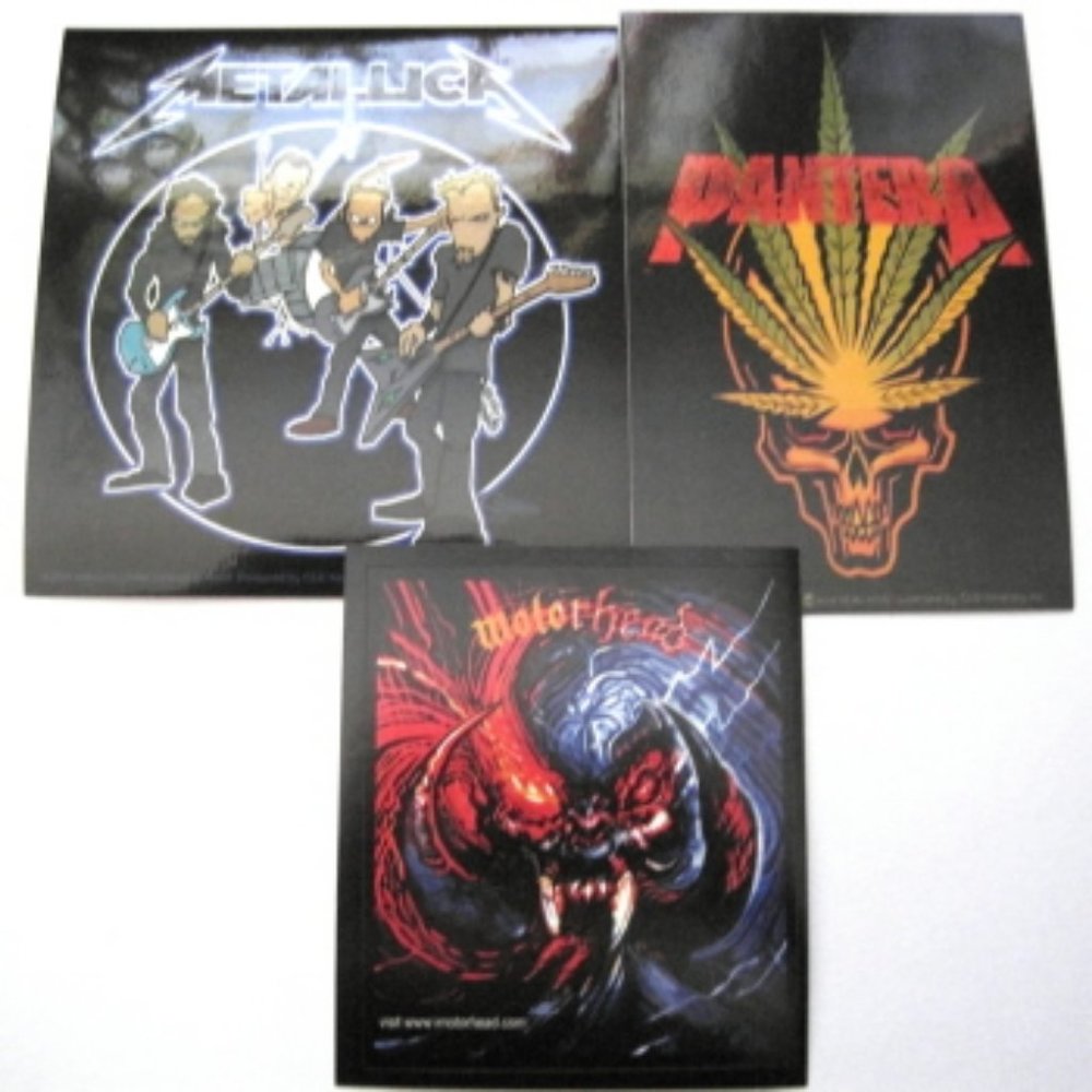 Heavy Metal Rock Stickers Metallica Pantera Motorhead